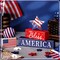 4 Pcs Memorial Day Decorations Patriotic Tiered Tray Tabletop Decor Happy 4th of July and God Bless America Signs Red White Blue Decorations 3 Layered Double Side Wood Blocks for Home Table Shelf